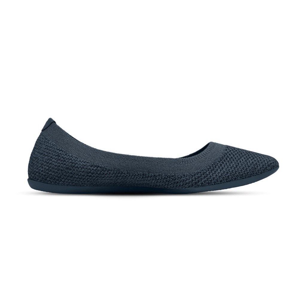 Allbirds Women\'s Flats Navy - Tree Breezers - 02534EBFW